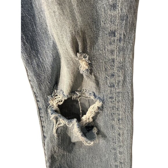 Pistola Distressed Light Wash Button-Fly Straight-Leg Jeans Size 25 EUC - Picture 4 of 10